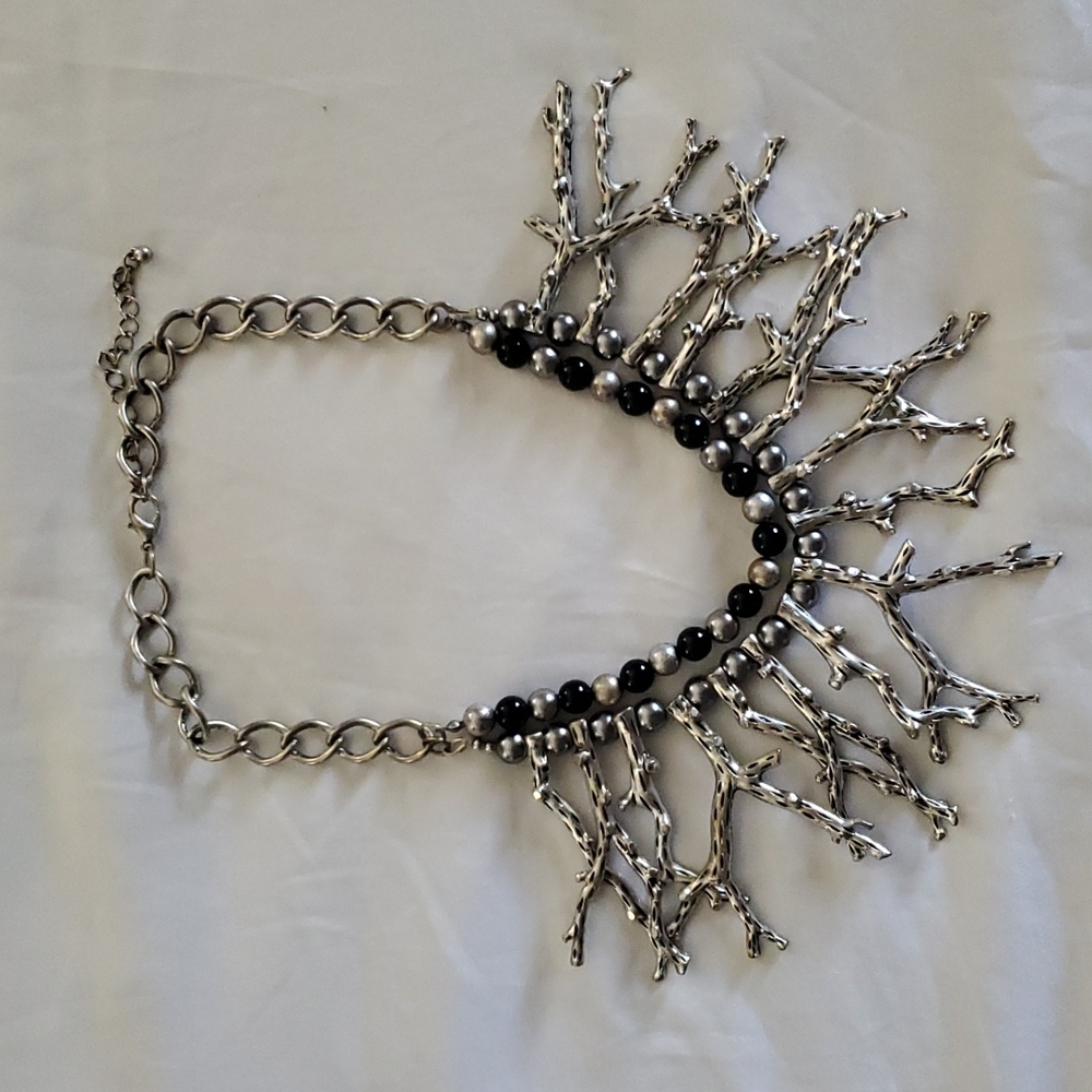 Silver Branch Necklace
